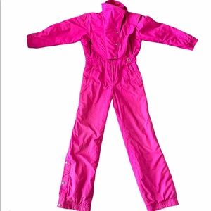 Vintage Hot Pink Ski / Snowboard Suit
